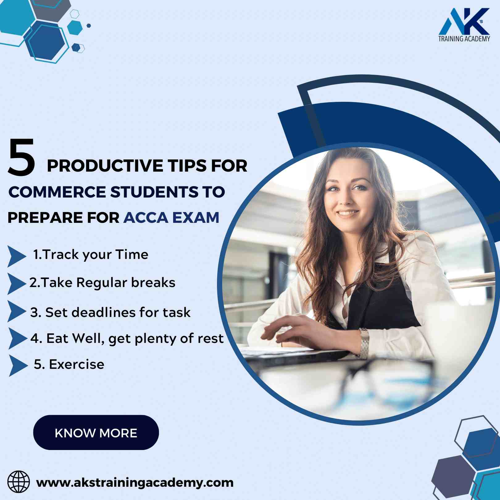 Best 5 productivity tips for commerce student to prepare for acca exam
