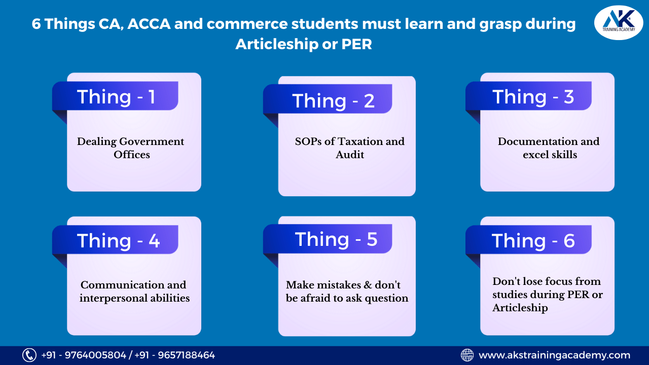 very Imp 6 things commerce student know about PER or Articleship
